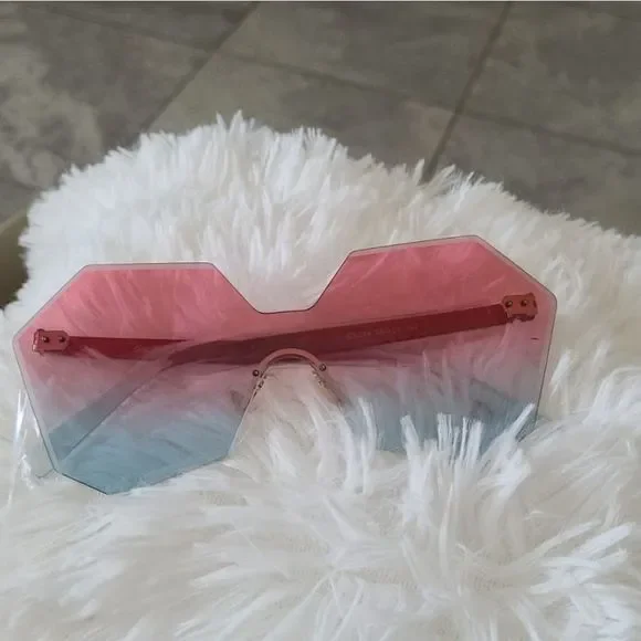 New trendy 2019 hexagon woman Sunglasses100% UV - Picture 1 of 4